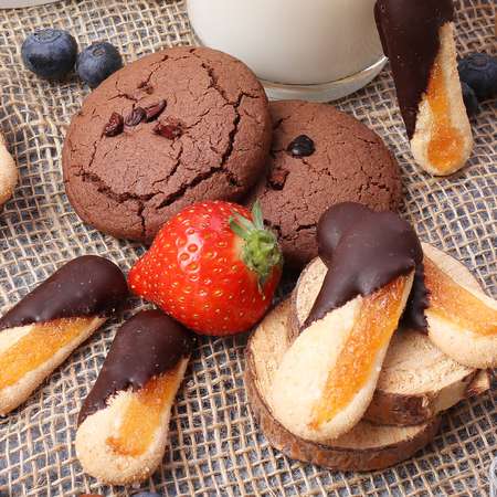 Печенье детское КотМарКот Абрикос+шоколад и Мята+шоколад