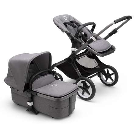 Коляска 2в1 Bugaboo Fox3 Complete Graphite Grey Melange-Grey Melange 2306010001