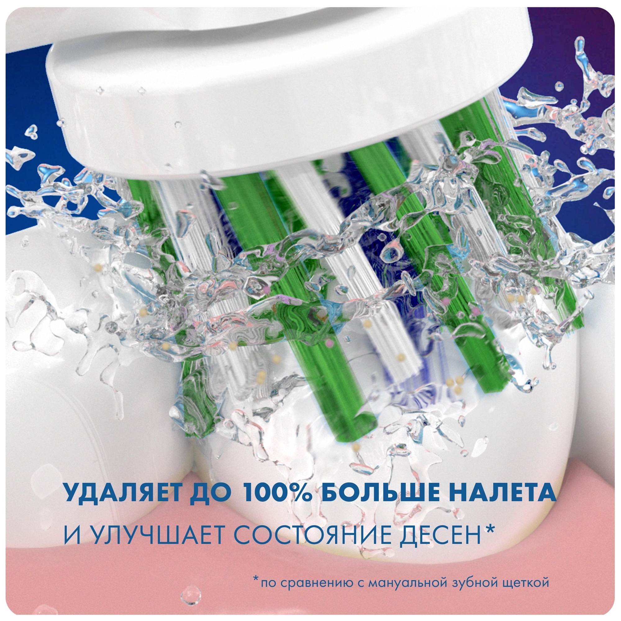 Насадки для электрических зубных щеток Oral-B Cross Action CleanMaximiser 2шт 80347918 - фото 5