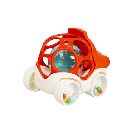 Машинка-погремушка BONDIBON Пожарная Охрана с шаром красного цвета серия Baby You