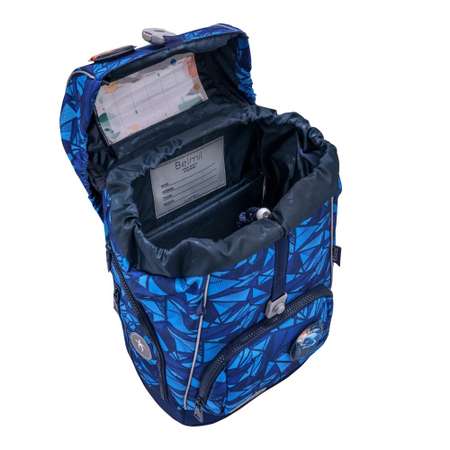 Школьный ранец BELMIL Premium Comfy Plus Glacier Blue с наполнением серия 405-73-P-RS-10