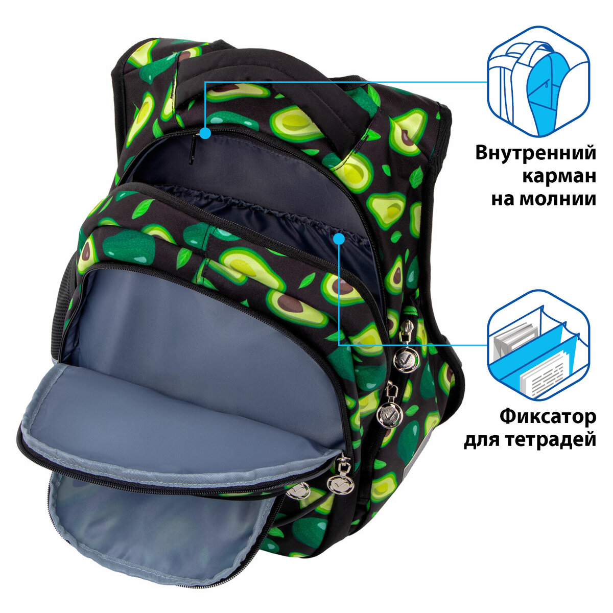 Рюкзак Brauberg Special avocado - фото 7