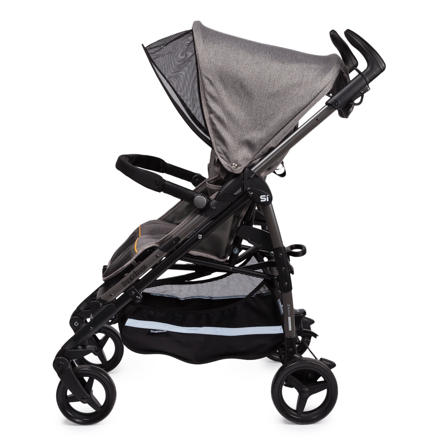 Коляска прогулочная Peg-Perego Si Completo Luxe Grey - фото 7