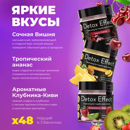 Дренажный напиток FIT AND JOY Детокс для похудения набор 3шт