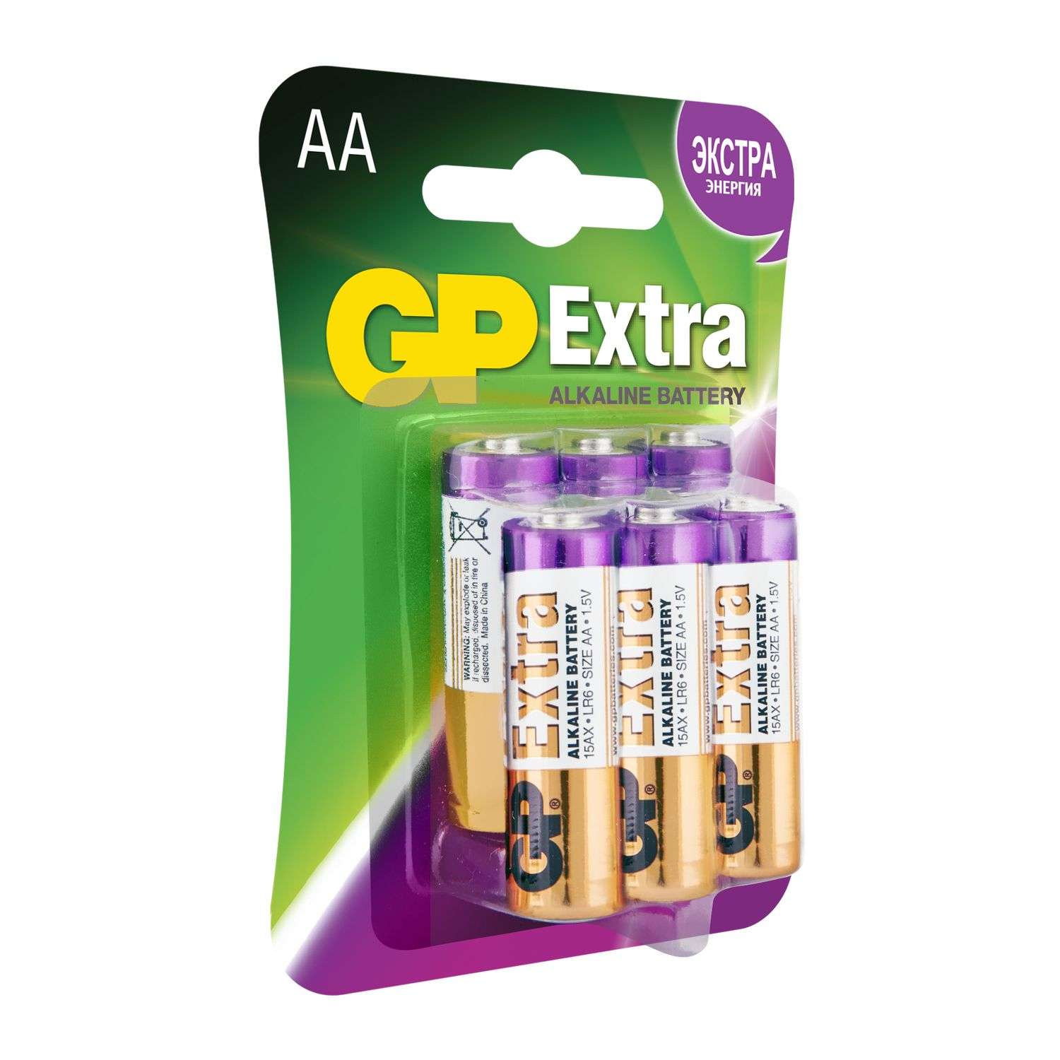 Батарейки GP Extra алкалиновые (щелочные) тип АА (LR6) 6 шт - фото 6