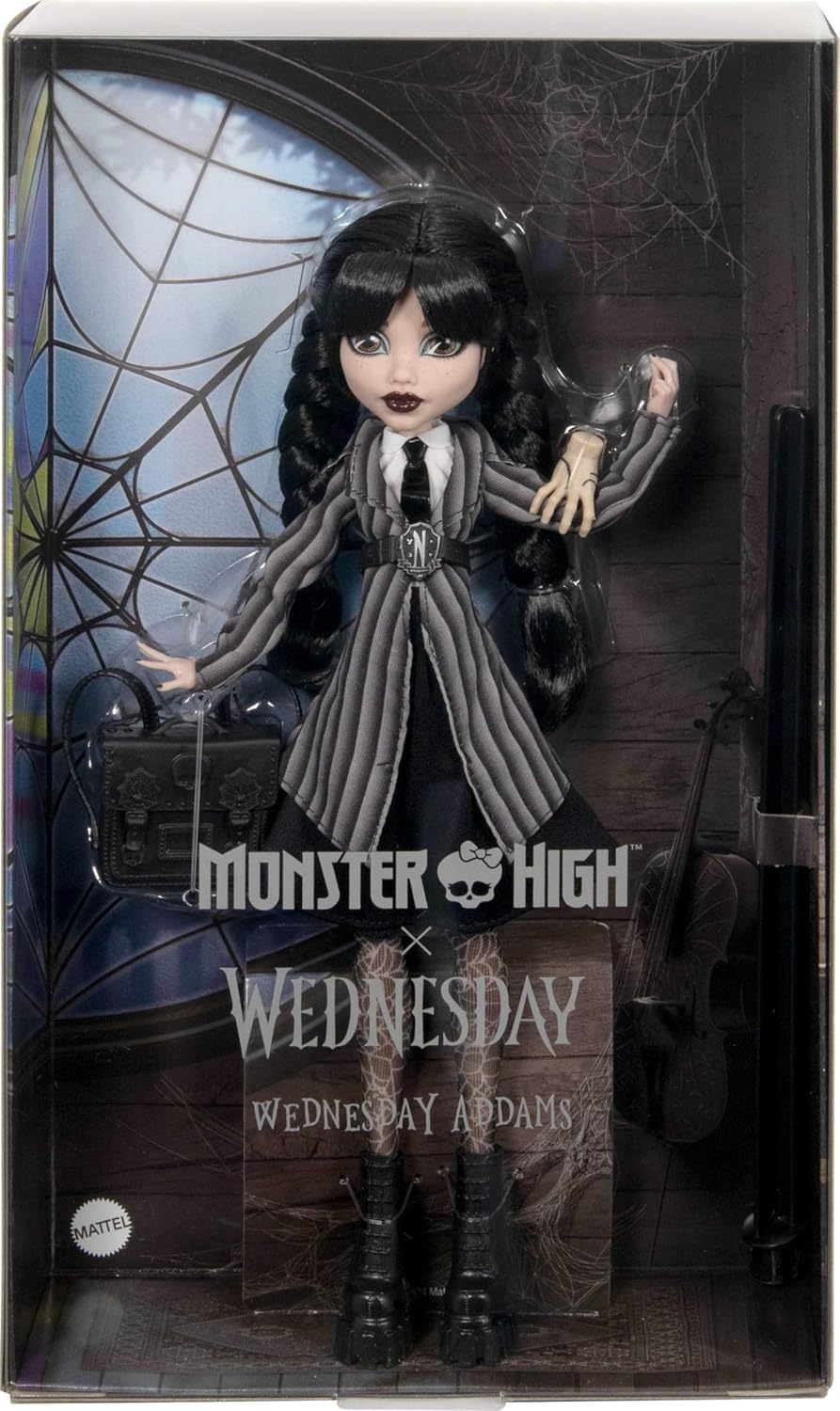 Кукла Monster High Wednesday Addams Core HXJ04 - фото 5