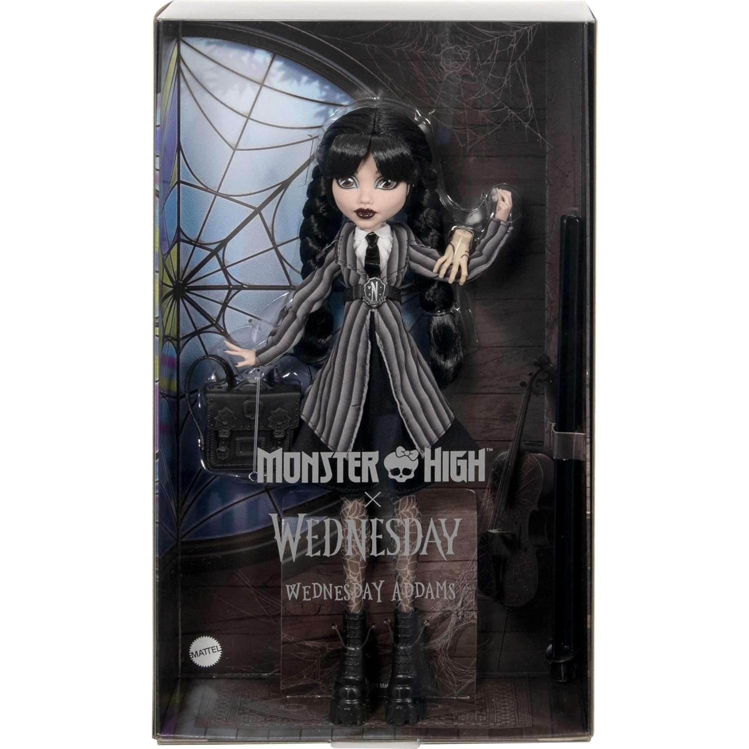 Кукла Monster High Wednesday Addams Core HXJ04 - фото 5