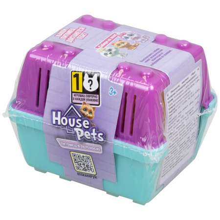 Игрушка-сюрприз 1TOY House Pets Питомец в переноске 6х5х5см