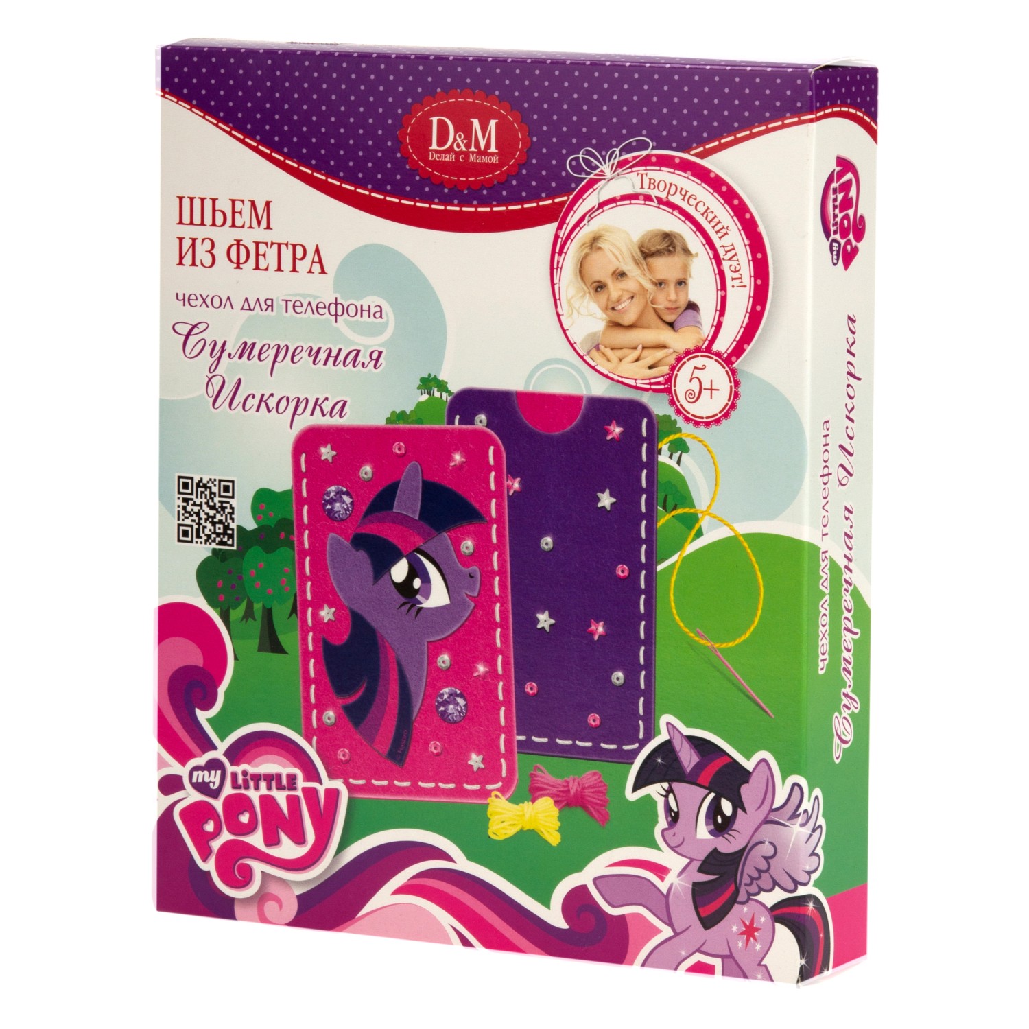 Набор ДЕЛАЙ С МАМОЙ шьем чехол для телефона Сумеречная Искорка My Little  Pony 55148 купить по цене 209 ₽ в интернет-магазине Детский мир