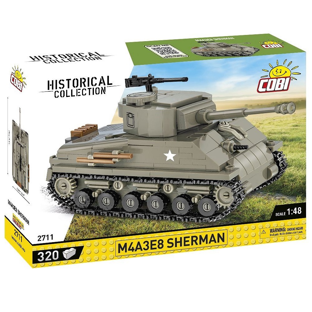 Конструктор COBI Танк M4A3E8 Sherman купить по цене 2735 ₽ в  интернет-магазине Детский мир