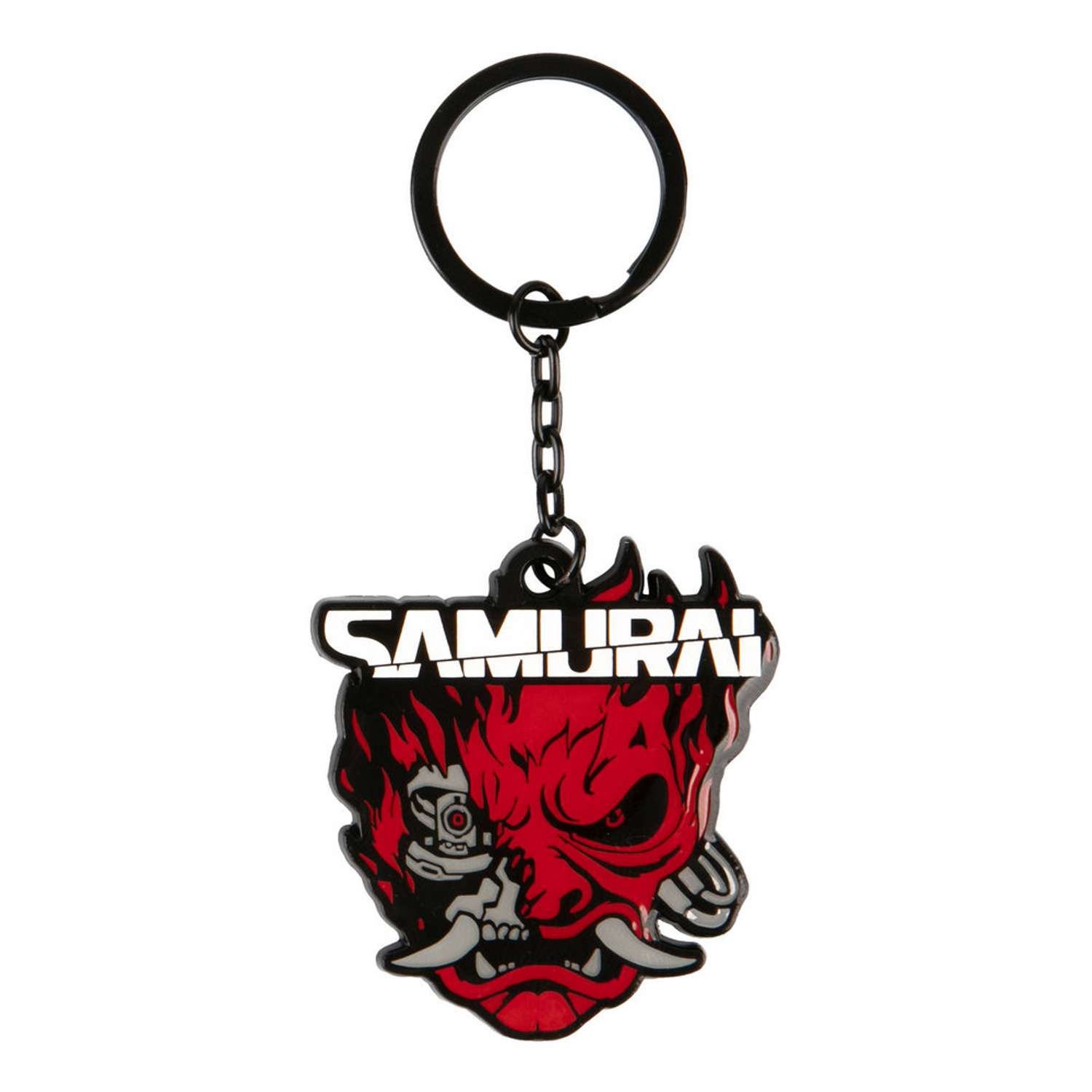 Брелок Cyberpunk 2077 Samurai Logo Metal - фото 1
