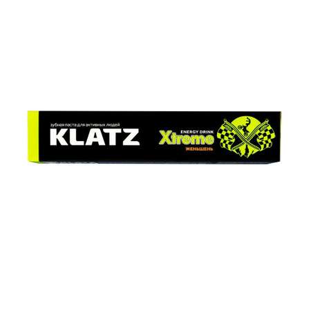 Зубная паста KLATZ для активных людей X-treme Energy drink Женьшень 75мл