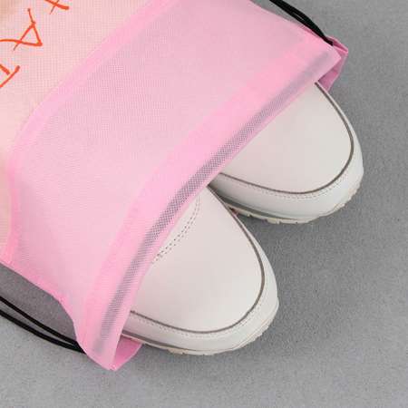 Сумка ArtFox STUDY для обуви Be happy нетканное полотно размер 41х31 см