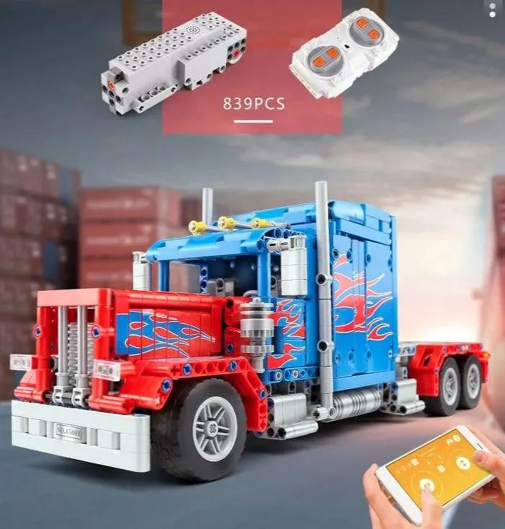 Конструктор Mould King Грузовик Peterbilt 389 Optimus Prime с ДУ и  моторизацией 839 деталей купить по цене 4349 ₽ в интернет-магазине Детский  мир