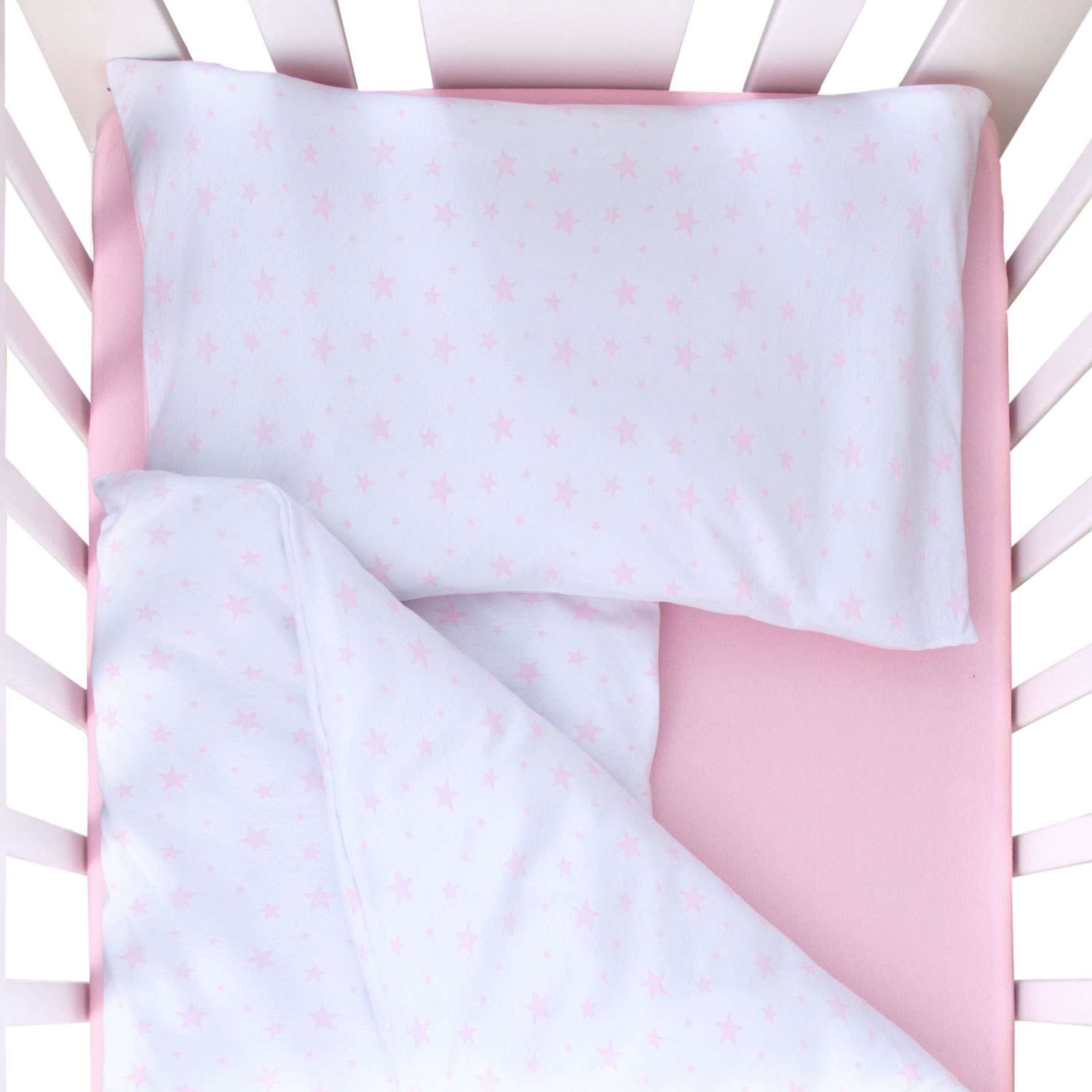 Комплект постельного белья MIRAROSSI Ninna Nanna Stellina Mio 3предмета Pink - фото 7