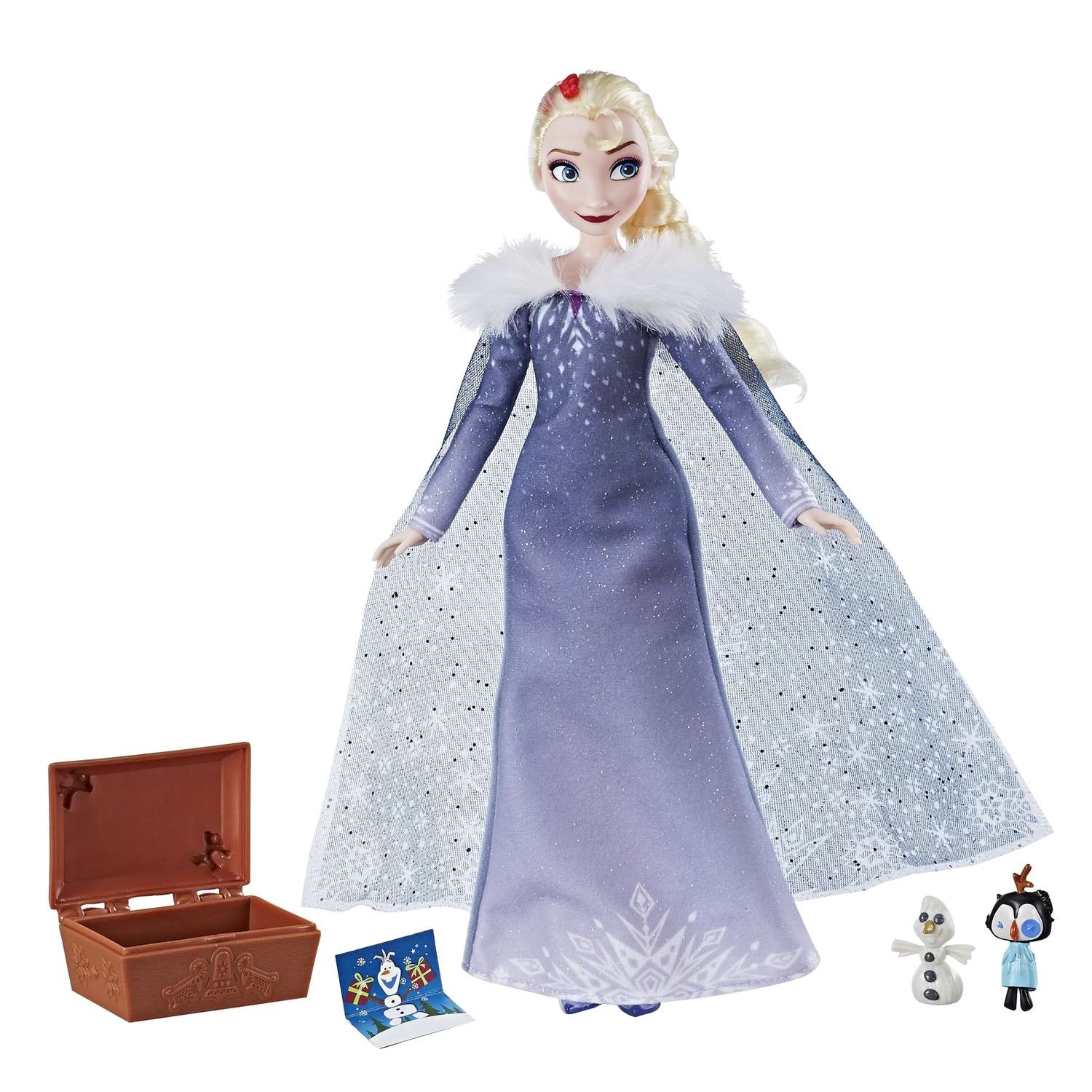 Кукла Disney Frozen Холодное Сердце Рождество Эльза и Олаф C3382EU4 - фото 1