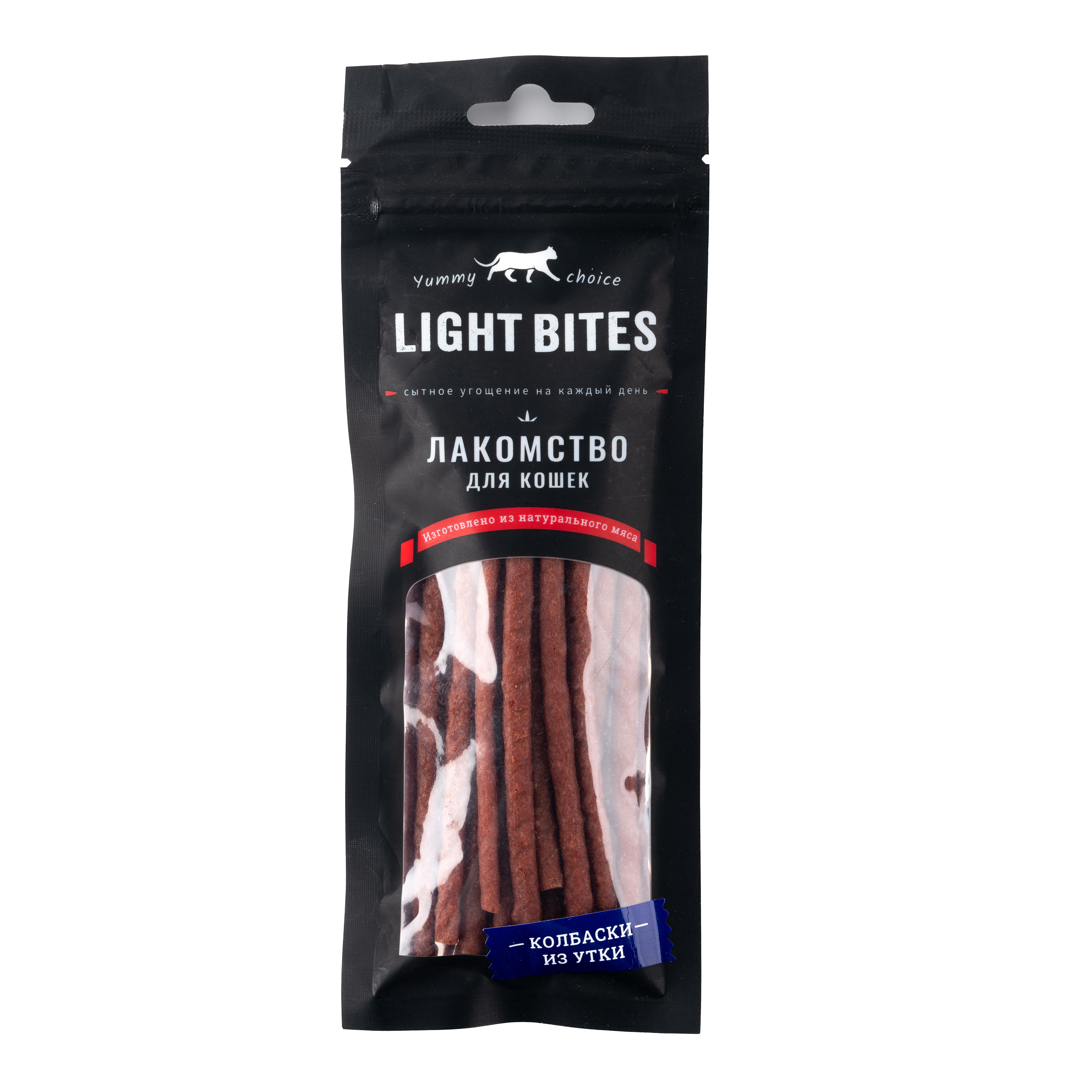 Лакомства для кошек Light Bites 45г Колбаски из утки LB020 - фото 1