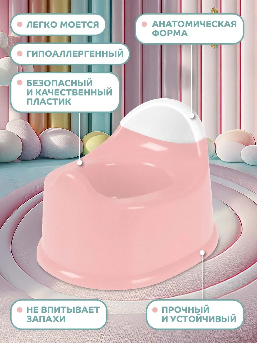 Горшок детский Компания Друзей анатомический с крышкой размер S - фото 2