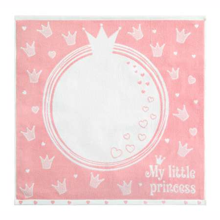 Полотенце детское Облачко махровое My little princess Розовый 100х100 см