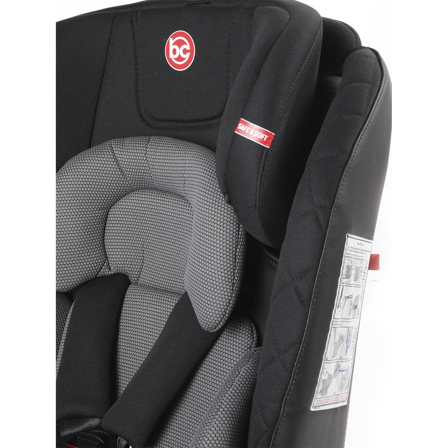 Автокресло BabyCare Shelter ISOFIX черный серый - фото 8