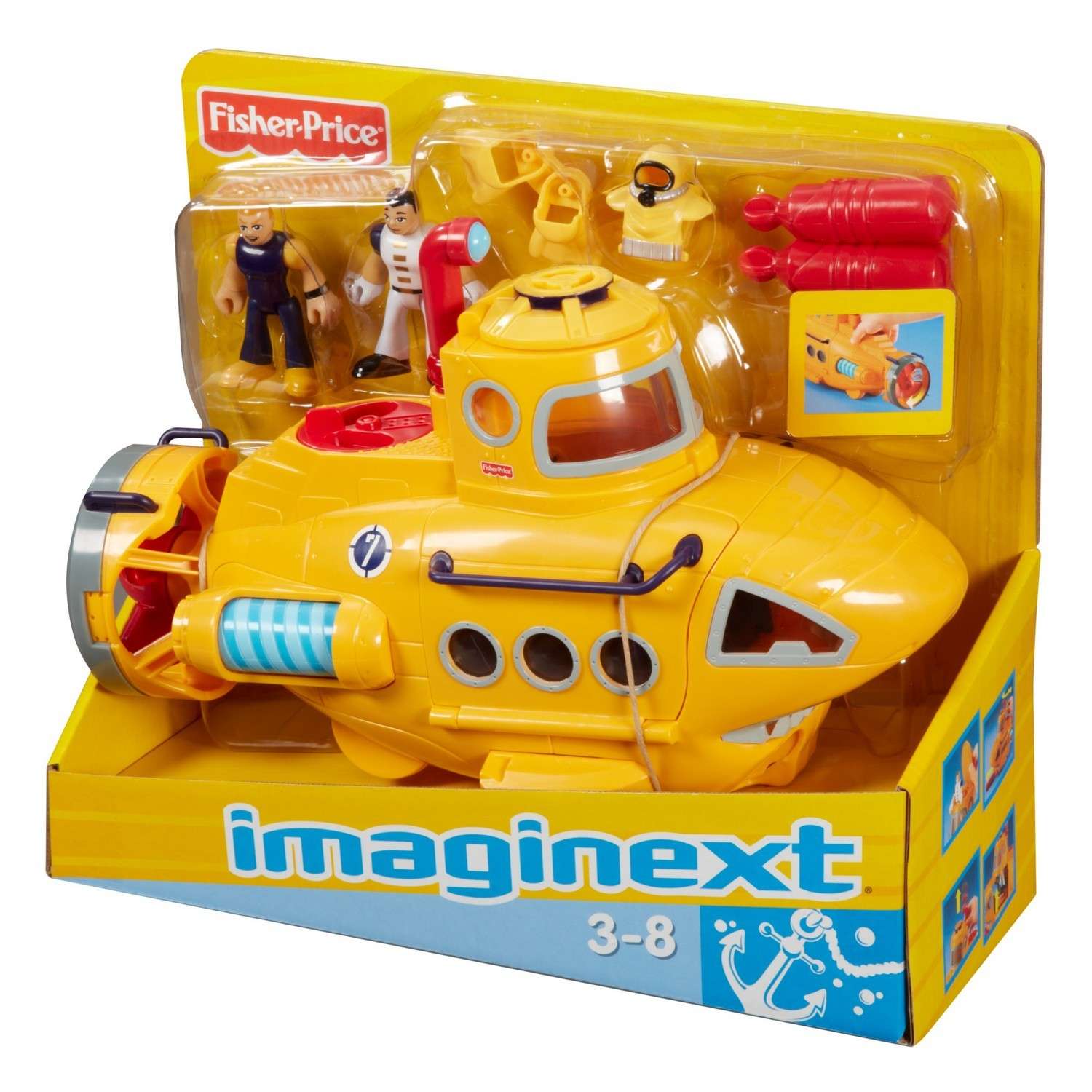 Набор транспорта IMAGINEXT Fisher-Price Океан N8270 P5487 - фото 7