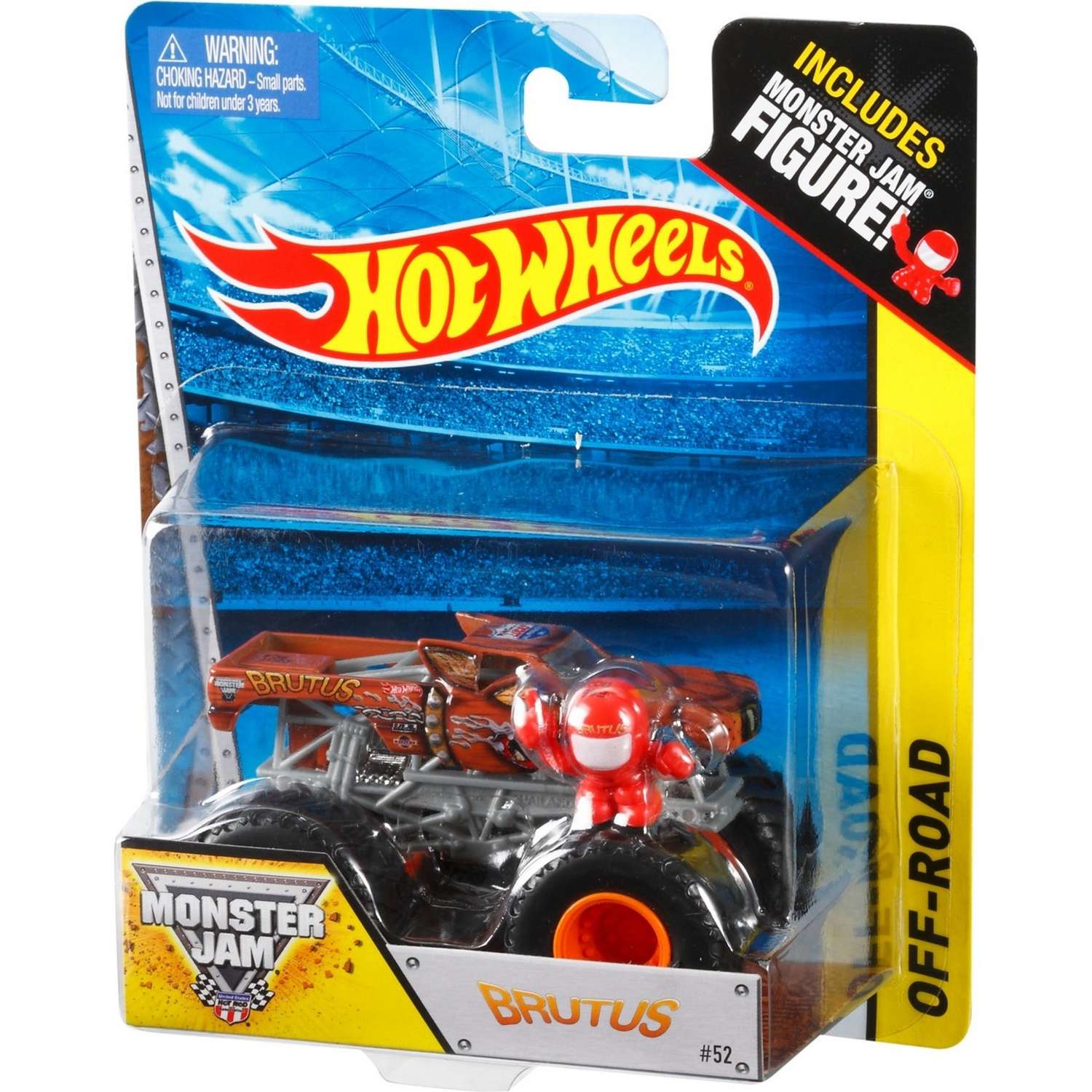 Машина Hot Wheels Monster Jam 1:64 Брут X8979 21572 - фото 3