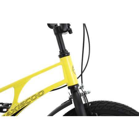 Детский двухколесный велосипед Maxiscoo Air стандарт плюс 14 желтый