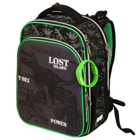 Рюкзак школьный deVENTE светоотражающие элементы Premier. Lost Island