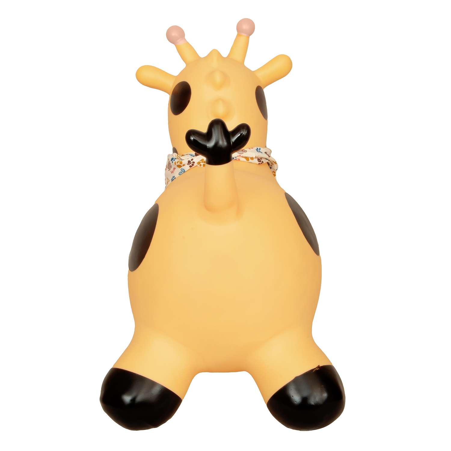 Прыгун надувной LAKO SPORT Желтый жираф Лола в комплекте с банданой - фото 11
