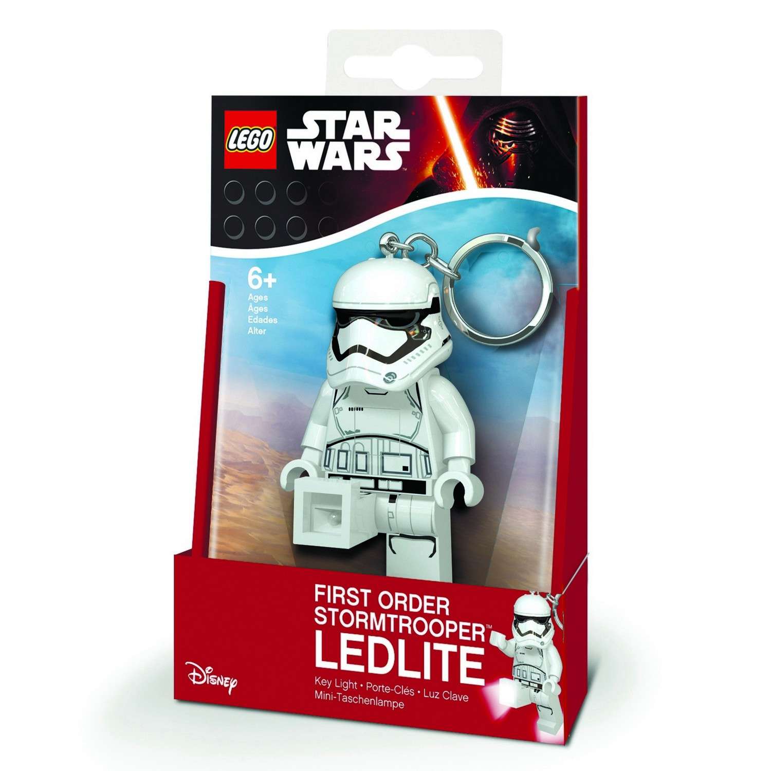 Брелок-фонарик для ключей LEGO Star Wars-Штурмовик (Первый орден) - фото 2