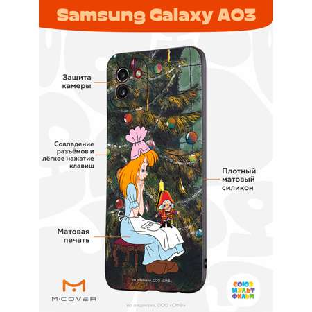 Силиконовый чехол Mcover для смартфона Samsung Galaxy A03 Союзмультфильм Злые чары королевы