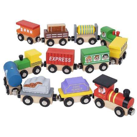 Игровой набор Tooky Toy Поезд с вагонами TH647