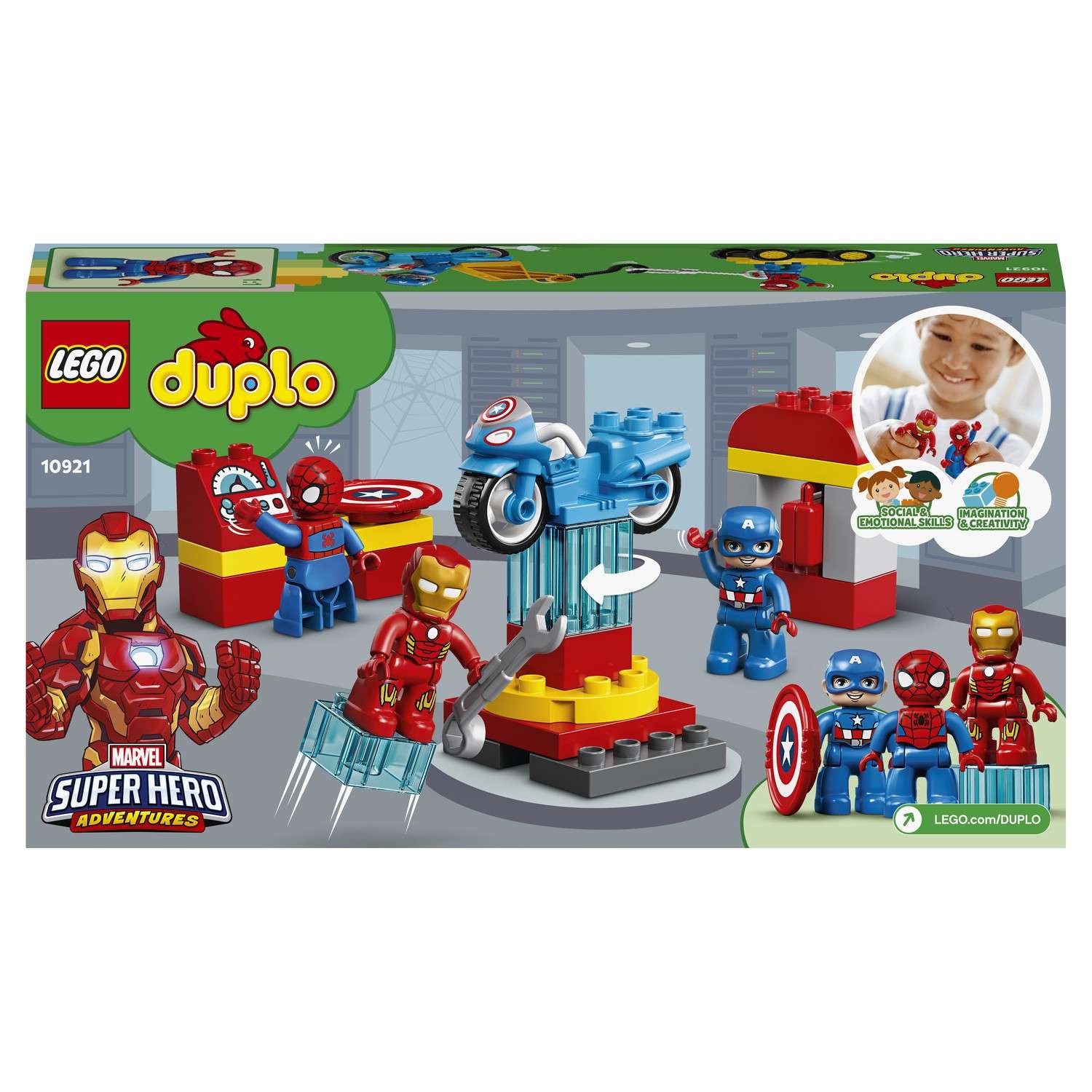Конструктор LEGO DUPLO Super Heroes Лаборатория супергероев 10921 - фото 3