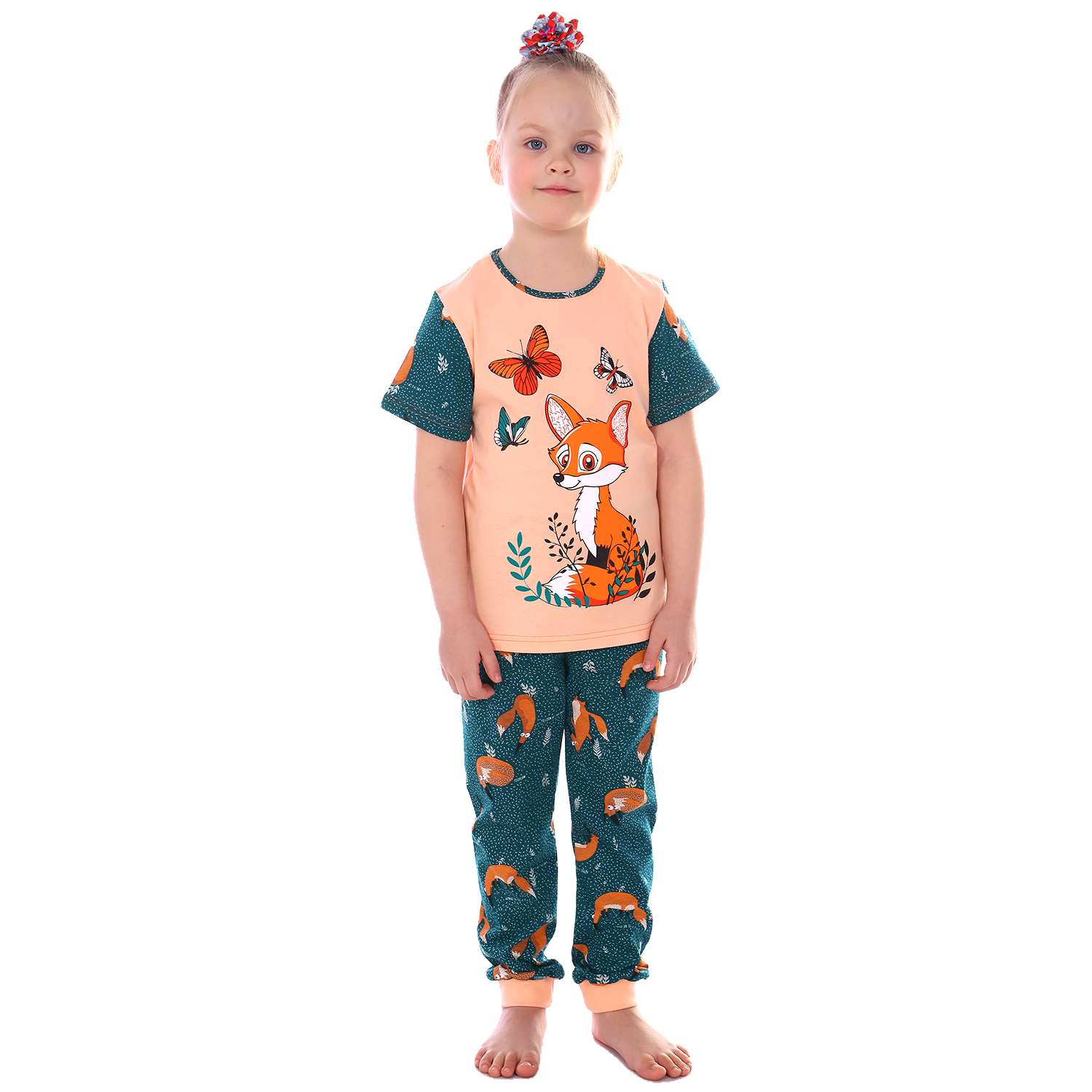 Пижама Детская Одежда 0409КПрД2/коралловый2 - фото 1