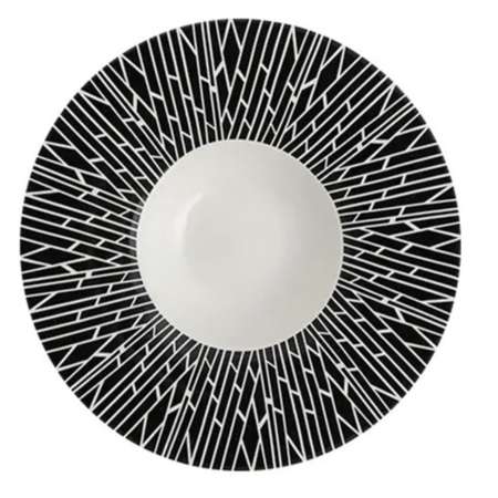 Набор тарелок ZDK Homium Tudor 2шт цвет черный/белый D28.8см