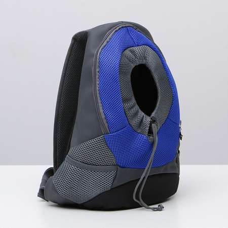 Рюкзак для переноски животных Пижон с креплением на талию 31х15х39 см синий