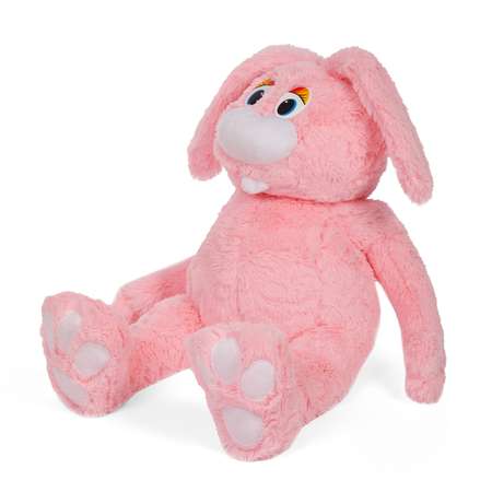 Мягкая игрушка Тутси Заяц Лавруша №1 П розовый 100 см