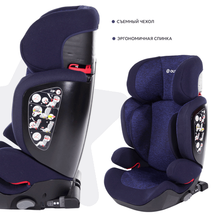 Автокресло Olsson Aurora Fix Blue Isofix 2/3 (15-36 кг)