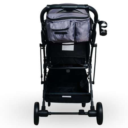 Прогулочная коляска Keka Passo с большими колесами с сумкой цвет серый