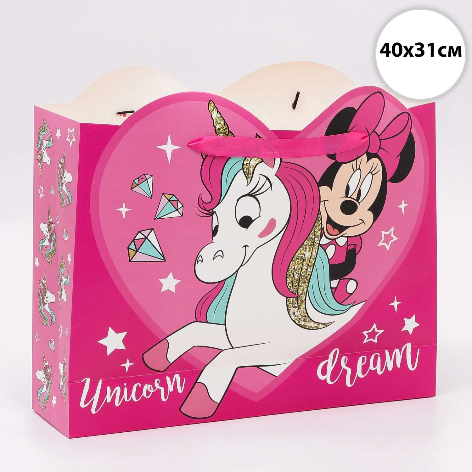 Пакет подарочный Disney «Unicorn dream» Единорог. Минни Маус - фото 2