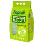 Наполнитель для кошек Барсик Tofu Зелёный чай комкующийся древесный 4.54л