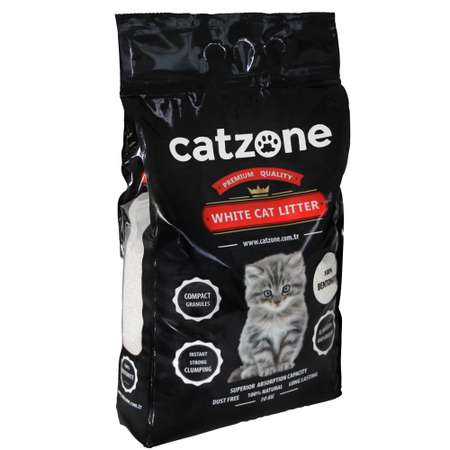 Наполнитель для кошек Catzone комкующийся натуральный 10кг