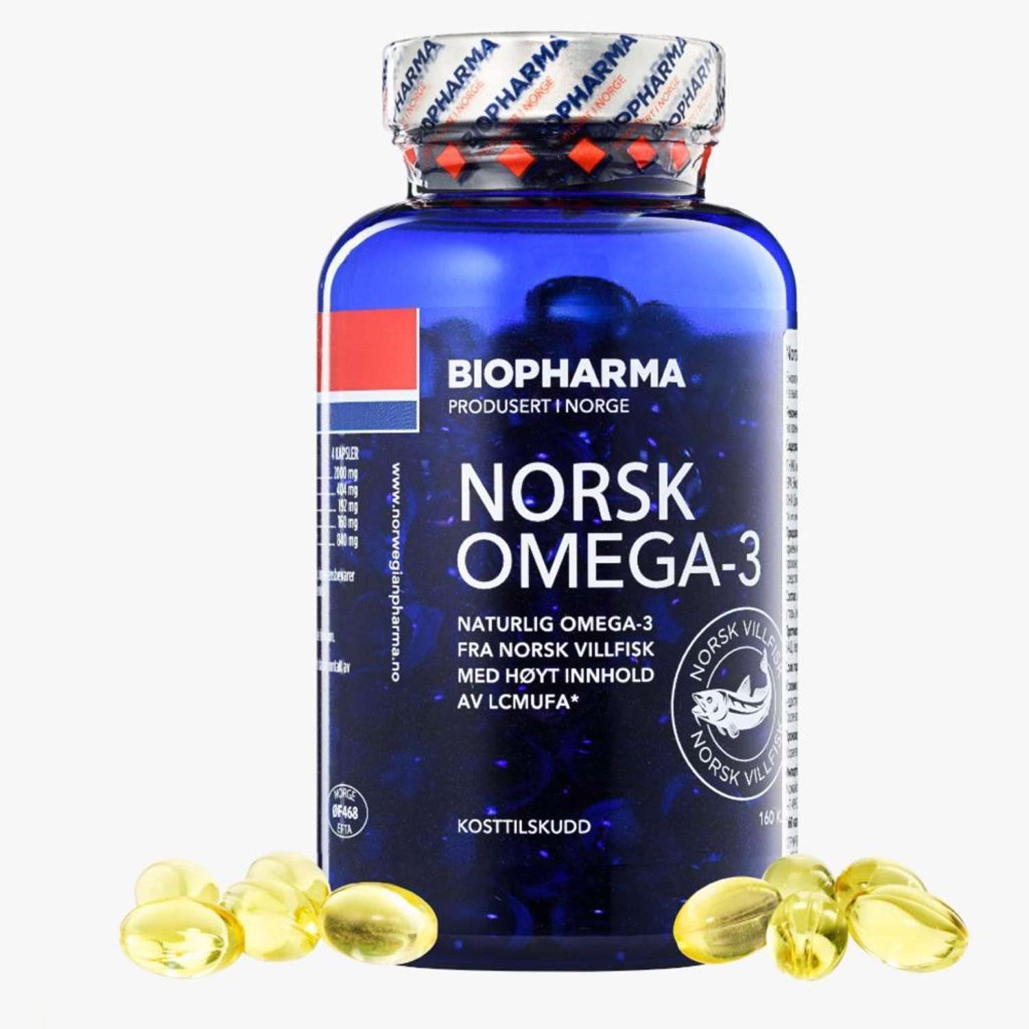 БАД Biopharma Норвежская Омега-3 160 капсул - фото 3