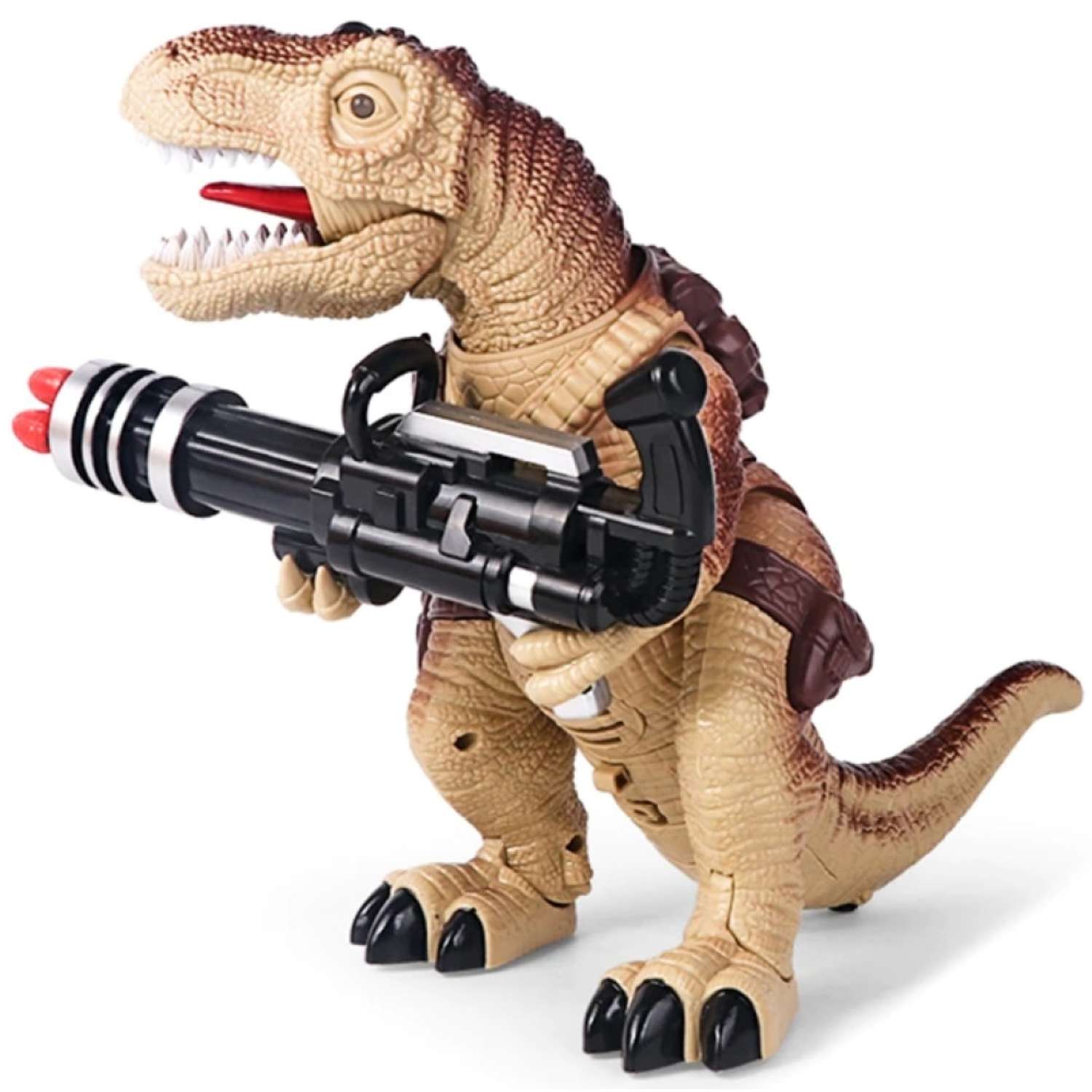Радиоуправляемый динозавр Dinosaur игрушка детская динозавр на пульте управления стреляет стрелами - фото 1