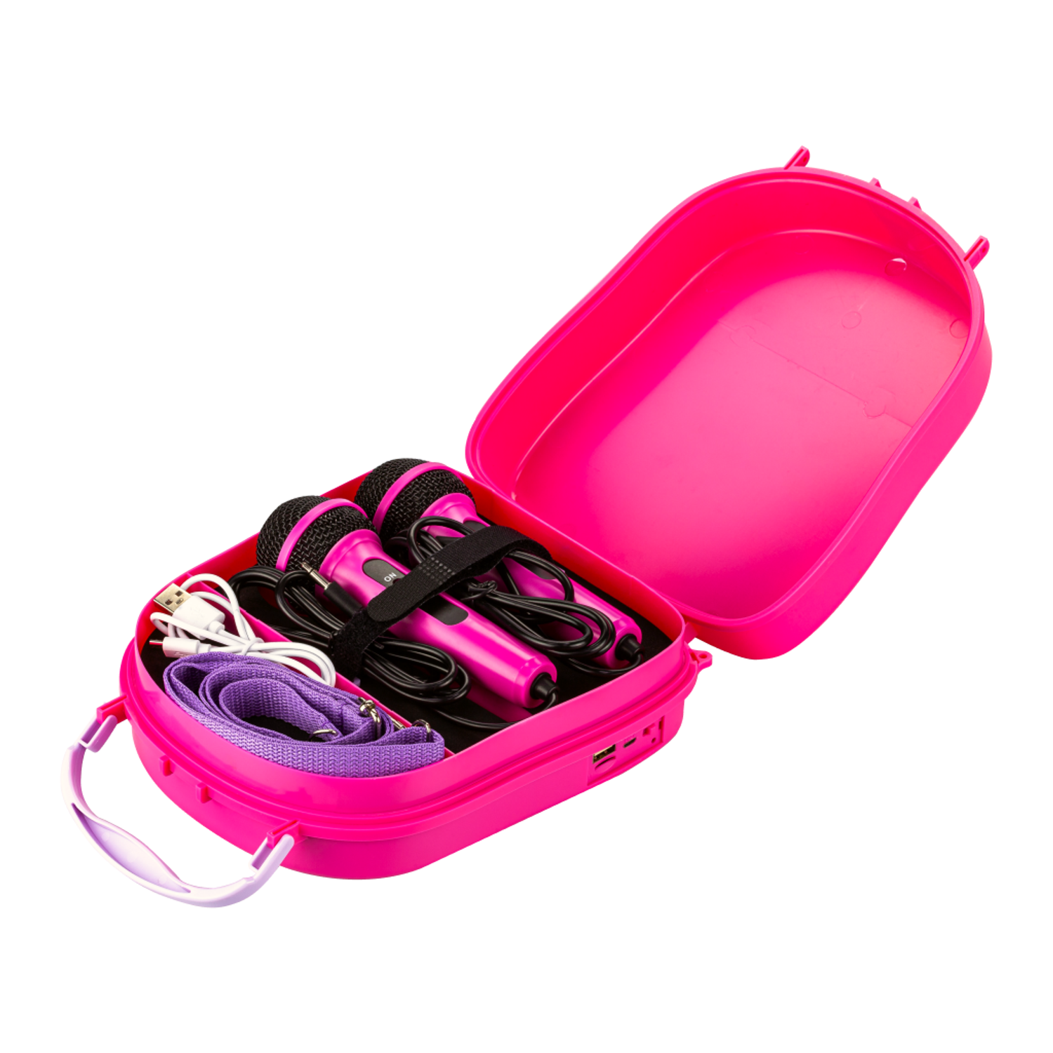 Караоке-рюкзачок для детей Solmax с микрофоном и колонкой Bluetooth розовый - фото 9