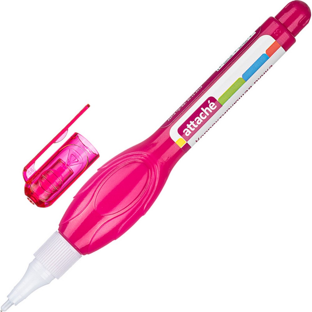 Корректирующий карандаш Attache 5 мл пластиковый наконечник цвет ассорти 20 шт - фото 3