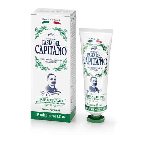 Зубная паста Pasta del Capitano 1905 Natural Herbs / 1905 Натуральные Травы 25 мл