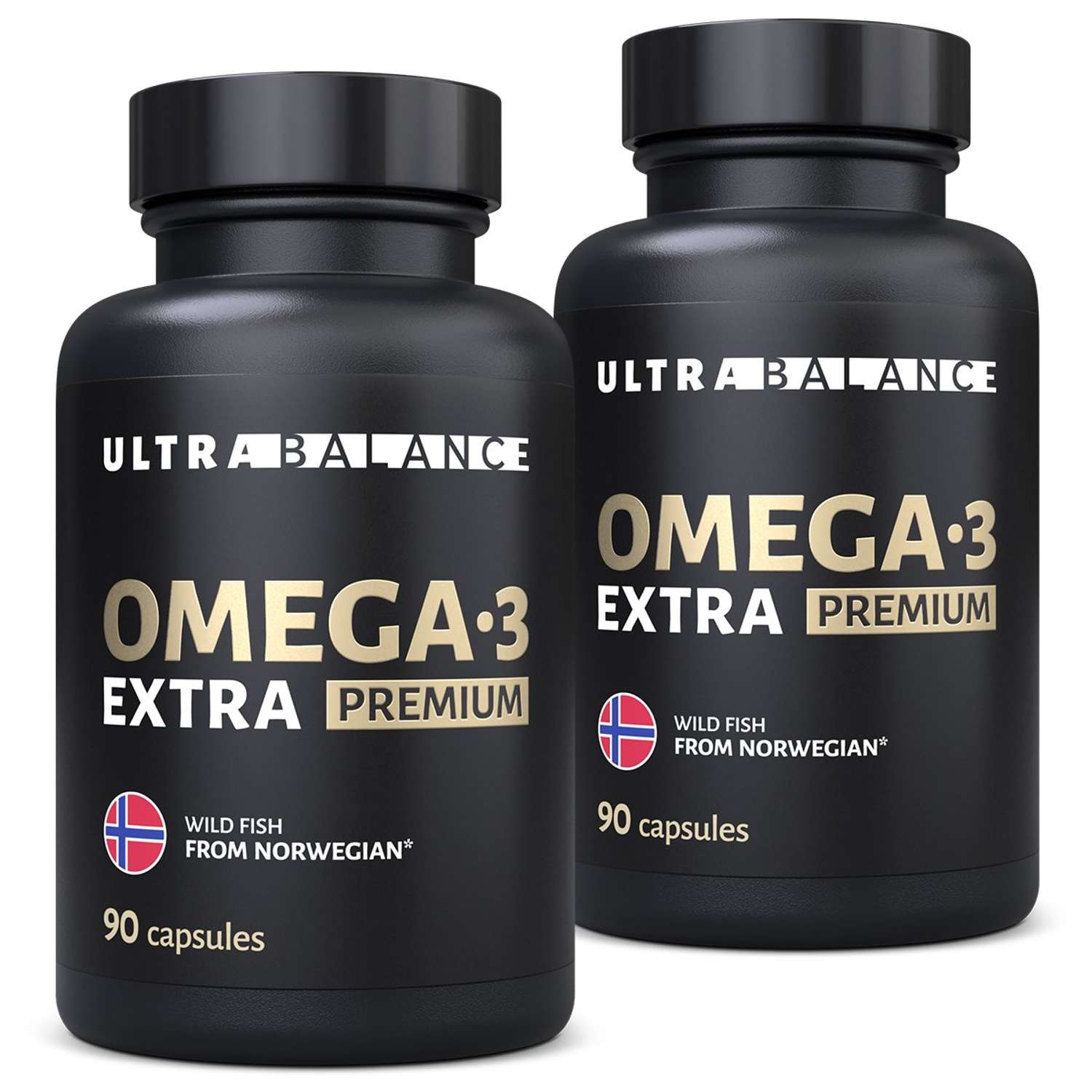 Омега 3 экстра премиум бад UltraBalance витамины комплекс для взрослых мужчин беременных кормящих женщин рыбий жир 180 капсул - фото 1
