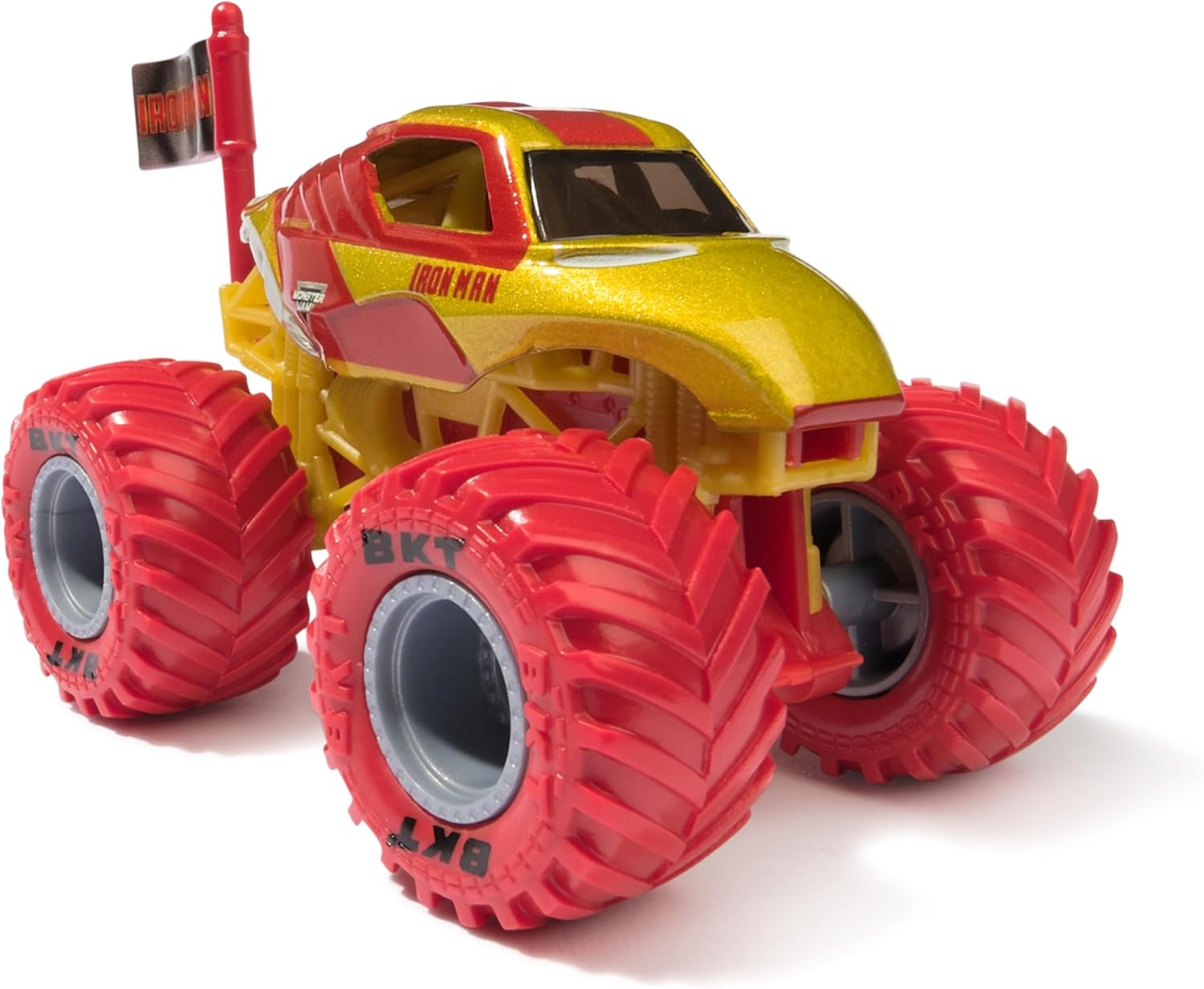 Монстр-трак Monster Jam Marvel Iron Man 1:64 красный 6069960 - фото 1