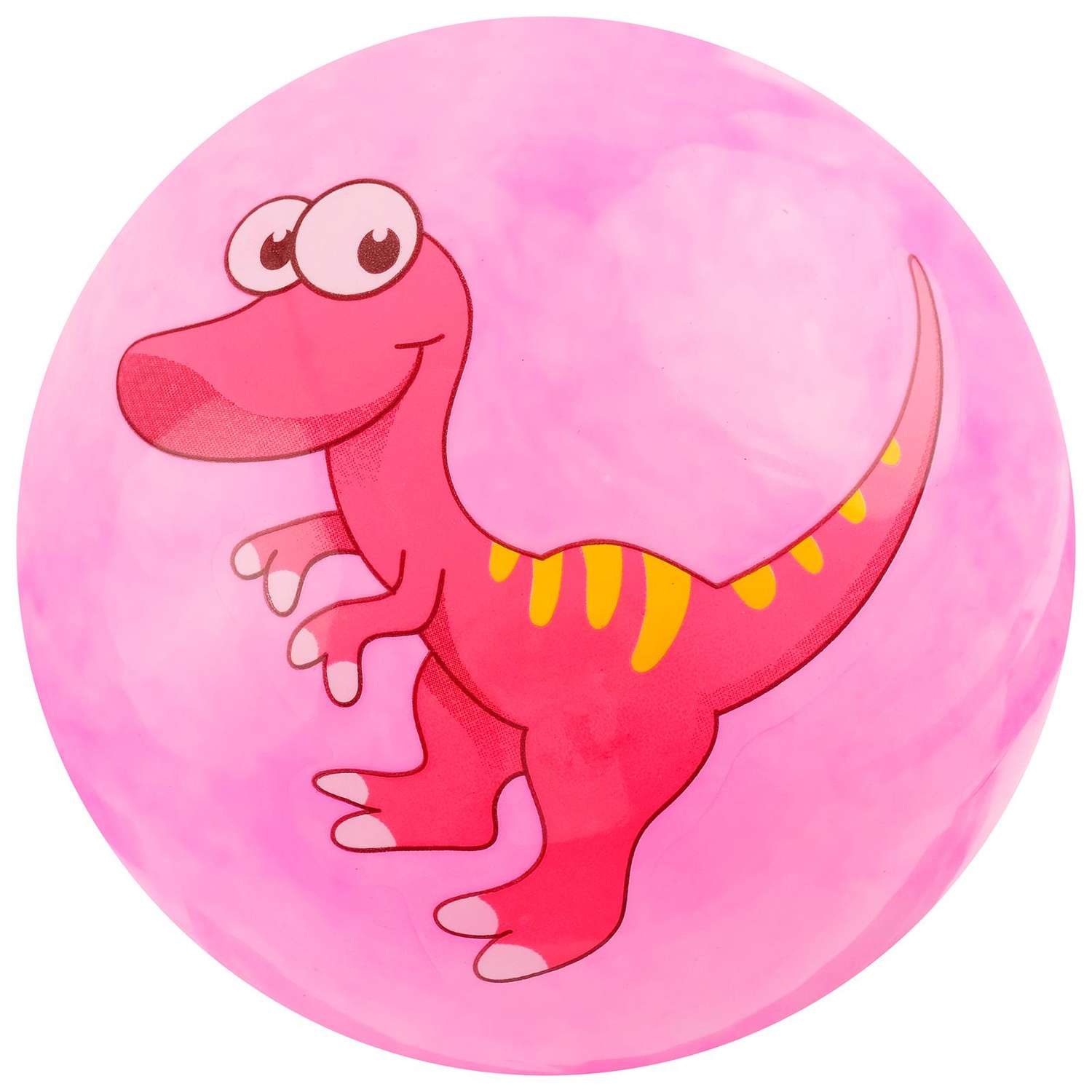 Мяч Zabiaka детский «Динозаврики». d=25 см. 60 г. цвет розовый - фото 6